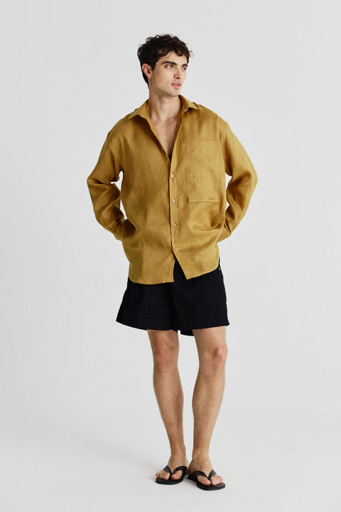 Camisa Oversized Linho Puro Masc