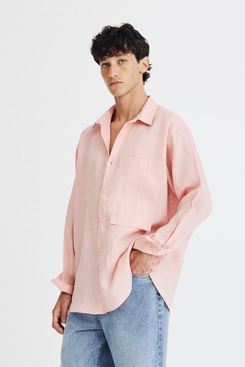 Camisa Oversized Linho Puro Masc