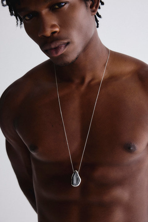 Colar Pingente Orgânico Masc