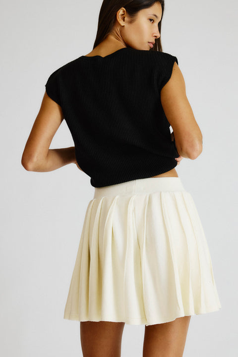 Mini Saia Pregas Tricot