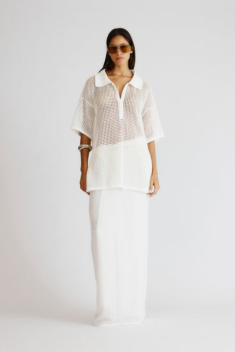 Polo Tricot Telado offwhite