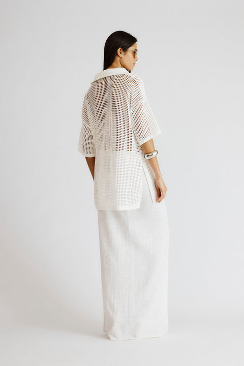 Polo Tricot Telado offwhite