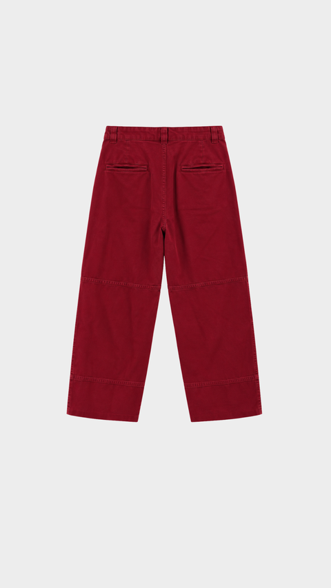 Calça Pregas Sarja