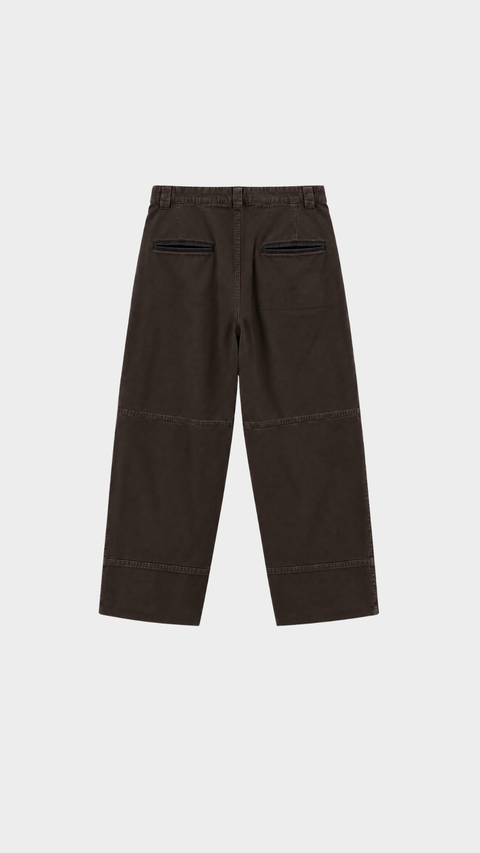 Calça Pregas Sarja