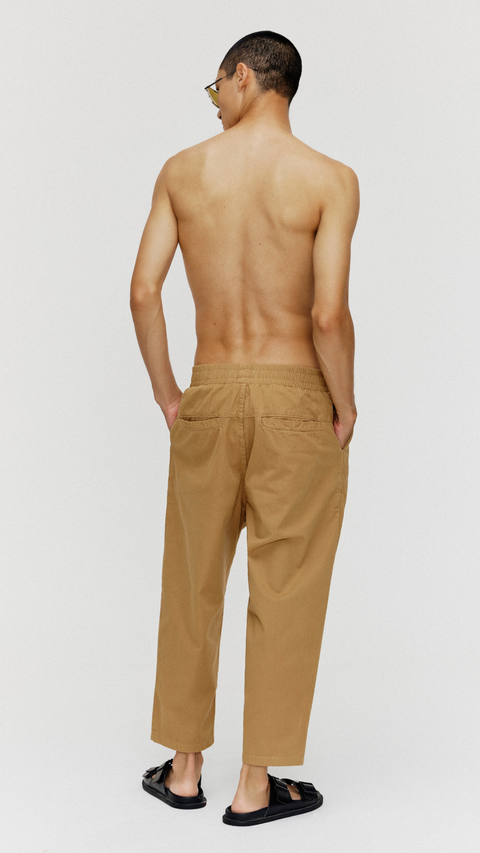 Calça Balloon Prega Sarja Masc