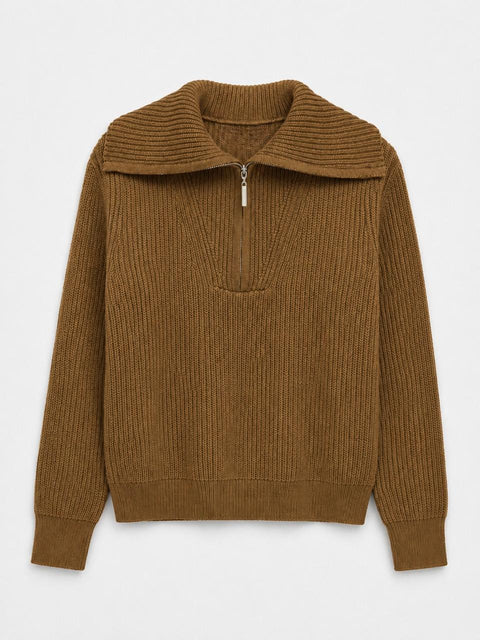 Casaco Tricot Zíper Masc