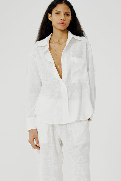 camisa_alfaiataria_clássica_tecido_leve_algodão_rustico_mullet_comprida_conforto_algodao_viscose_nacional