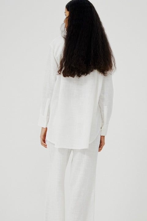 camisa_alfaiataria_clássica_tecido_leve_algodão_rustico_mullet_comprida_conforto_algodao_viscose_nacional