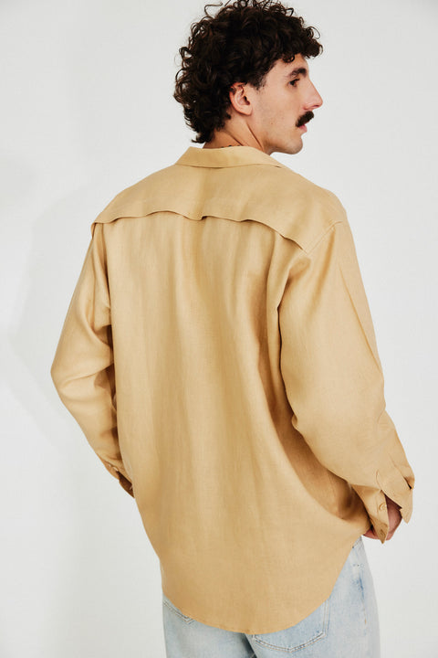 Camisa Oversized Linho Puro Masc