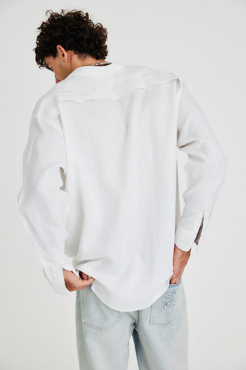 Camisa Oversized Linho Puro Masc