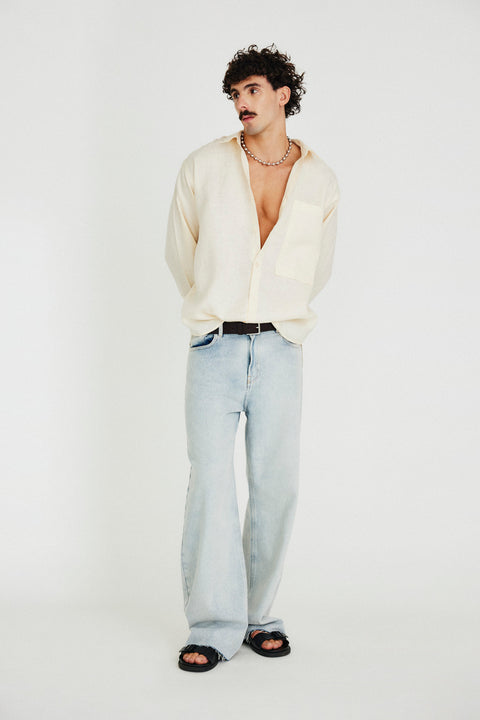 Camisa Oversized Linho Puro Masc