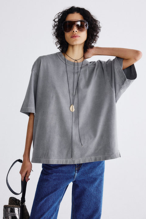 Tshirt-Box-Sol-feminino-gammba-modelagembox-curta-cinza-1